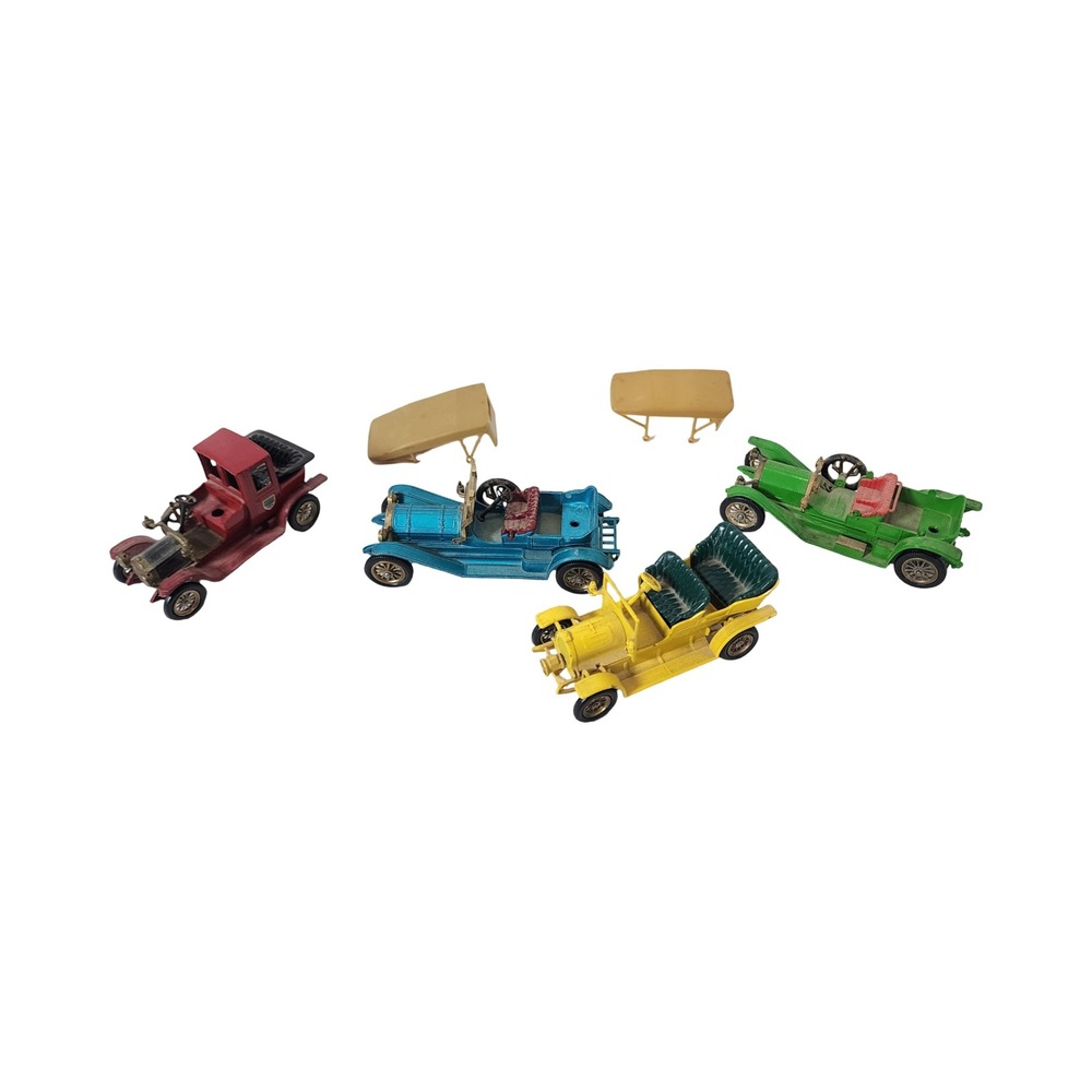 Matchbox Models of Yesteryear Lesney Diecast Car Lot 1909 Thomas 1912 4pc